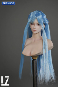 1/6 Scale Akane Head Sculpt (blue hair)