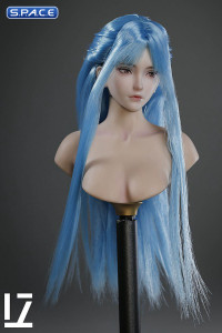 1/6 Scale Akane Head Sculpt (blue hair)