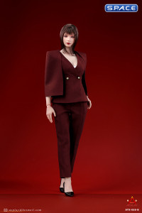 1/6 Scale female Office Business Suit (red)