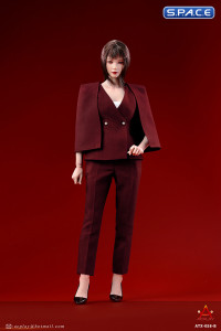 1/6 Scale female Office Business Suit (red)