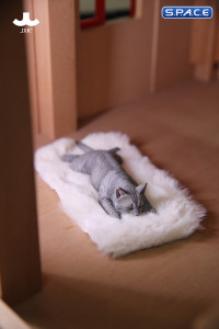 1/6 Scale lying Cat (grey)