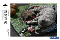 1/6 Scale slumbering Cat (grey)