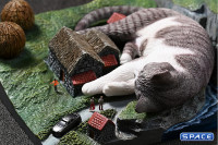 1/6 Scale slumbering Cat (brown)