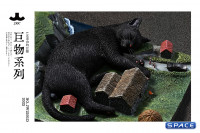 1/6 Scale slumbering Cat (black)
