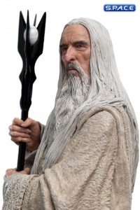 Saruman the White Wizard & the Fire of Orthanc Statue (Lord of the Rings)