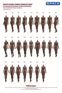 1/6 Scale Seamless female Body S51C / headless (brown)
