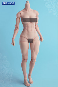 1/6 Scale muscular female Body AT206A (pale)