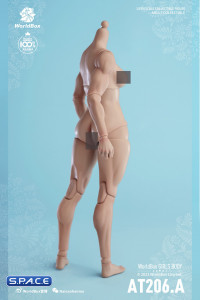 1/6 Scale muscular female Body AT206A (pale)