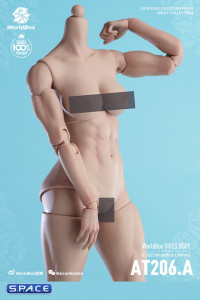 1/6 Scale muscular female Body AT206A (pale)