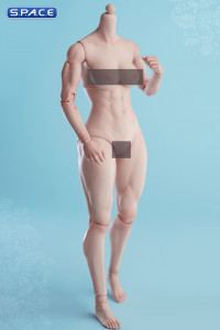 1/6 Scale muscular female Body AT206B (pale)