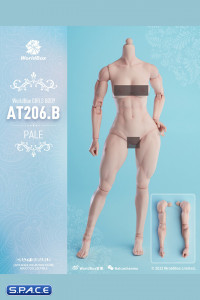 1/6 Scale muscular female Body AT206B (pale)