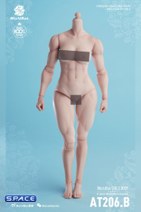 1/6 Scale muscular female Body AT206B (pale)