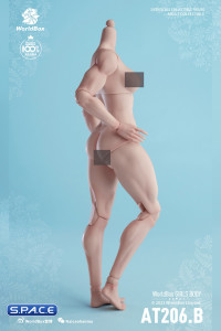 1/6 Scale muscular female Body AT206B (pale)