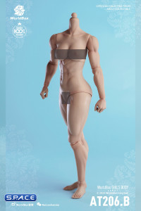 1/6 Scale muscular female Body AT206B (light tan)