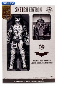 Hazmat Suit Batman from Justice League: The Amazo Virus Black Label Collection - Sketch Edition (DC Multiverse)