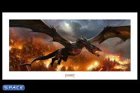 Smaug over Lake-Town Art Print (The Hobbit)