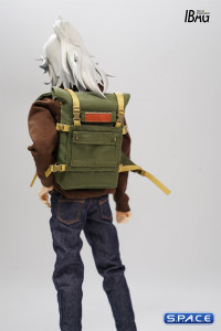 1/6 Scale skateboarding backpack (green)