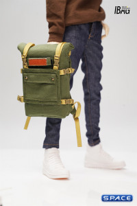 1/6 Scale skateboarding backpack (green)