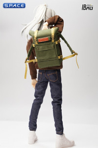 1/6 Scale skateboarding backpack (green)