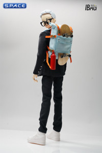 1/6 Scale skateboarding backpack (blue)