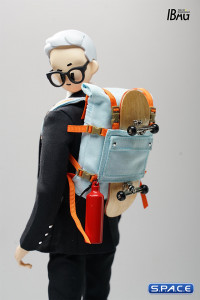 1/6 Scale skateboarding backpack (blue)