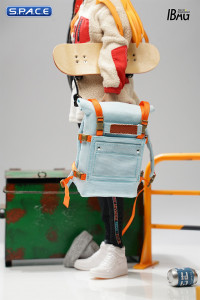 1/6 Scale skateboarding backpack (blue)