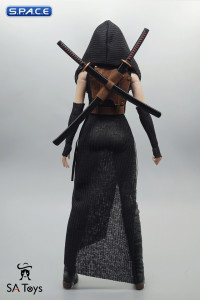 1/6 Scale Post Apocalyptic Assassin Clothing Set (black)