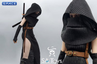 1/6 Scale Post Apocalyptic Assassin Clothing Set (black)