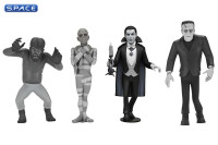 Complete Set of 4: Toony Terrors Series 10 - Silver Screen Version (Universal Monsters)
