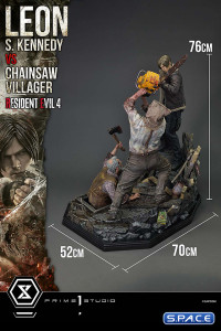 1/4 Scale Leon S. Kennedy vs. Chainsaw Villager Ultimate Premium Masterline Statue - Bonus Version (Resident Evil 4)