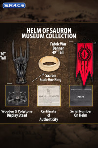 1:1 Helm of Sauron Museum Collection Life-Size Replica (Lord of the Rings)