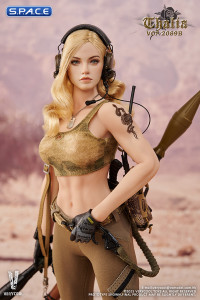 1/6 Scale Desert Female Soldier Thalia - blonde hair Version