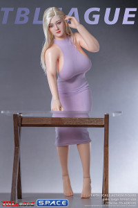 1/6 Scale curvy Seamless female Body AD01H with head sculpt (pale)