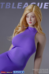 1/6 Scale curvy Seamless female Body AD02H with head sculpt (suntan)