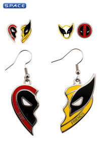 Deadool and Wolverine Mismatch Earring Set (Deadpool & Wolverine)