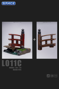 1/6 Scale damaged Bridge Diorama Base Version C