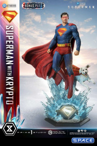 1/3 Scale Superman with Krypto Real Elite Masterline Statue - Bonus Version (Superman)