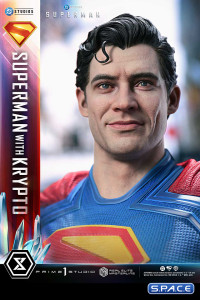 1/3 Scale Superman with Krypto Real Elite Masterline Statue - Bonus Version (Superman)