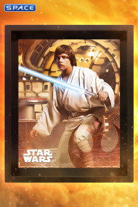 Darth Vader vs. Luke Skywalker framed 3D Lenticular Poster (Star Wars)