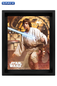Darth Vader vs. Luke Skywalker framed 3D Lenticular Poster (Star Wars)