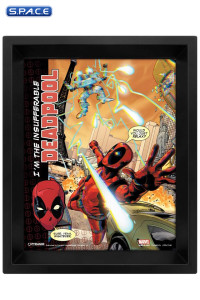 Deadpool �Attack� framed 3D Poster (Marvel)