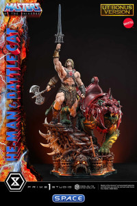 1/4 Scale He-Man & Battle Cat Real Elite Masterline Statue - Ultimate Bonus Version (Masters of the Universe)