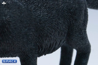 Domestic Cat with Kitten Statue (black)