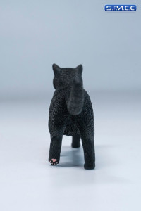 Domestic Cat with Kitten Statue (black)