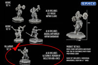 Villainous Miniature Figure Set A - unpainted Version (Mythic Legions: The Roleplaying Game)