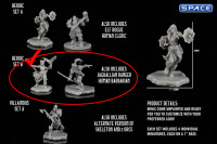 Heroic Miniature Figure Set B - unpainted Version (Mythic Legions: The Roleplaying Game)