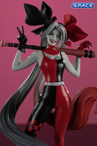 Harley Quinn red, white & black Statue by Alex Garner (DC Comics)