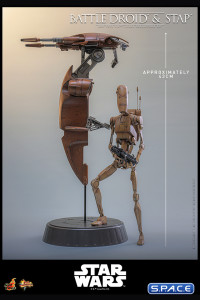 1/6 Scale Battle Droid and STAP Movie Masterpiece MMS887 (Star Wars)