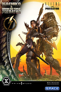 1/4 Scale Machiko & Broken Tusk Predator Ultimate Premium Masterline Statue (Alien vs. Predator)