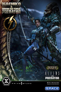 1/4 Scale Machiko & Broken Tusk Predator Ultimate Premium Masterline Statue - Deluxe Bonus Version (Alien vs. Predator)